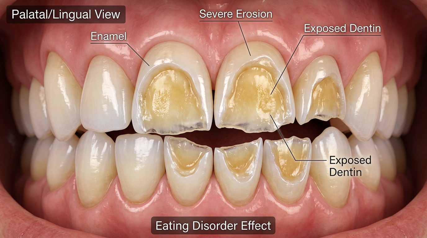 Anorexia y Bulimia: El silencioso y devastador efecto en los dientes