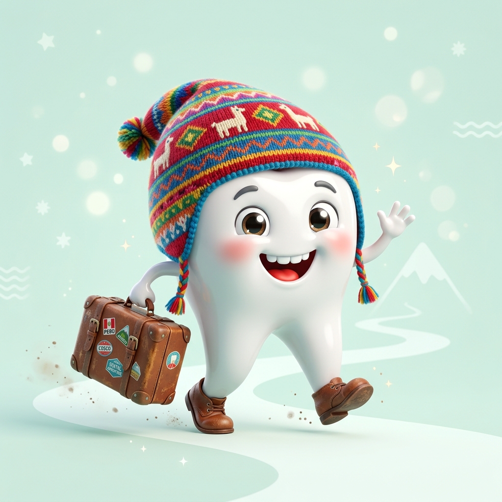 Niño feliz en su primera visita al dentista en Abancay